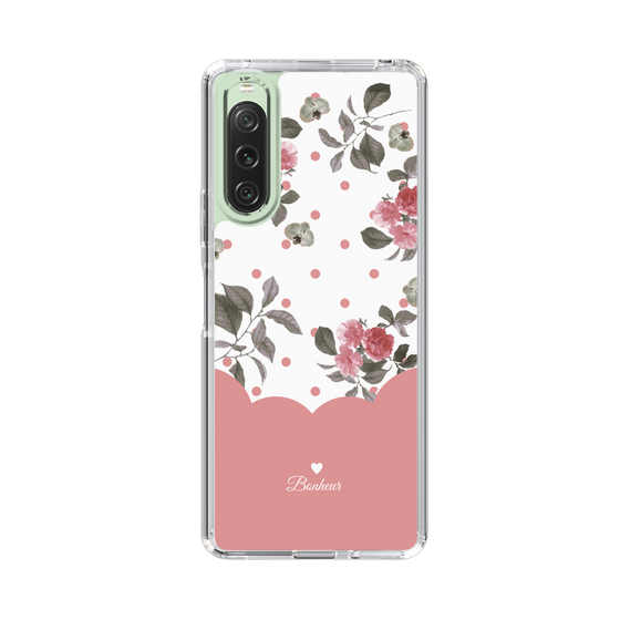 スリムプロテクションケース［ ツインドットフラワー - Pink ］