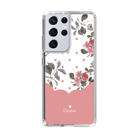 スリムプロテクションケース［ ツインドットフラワー - Pink ］