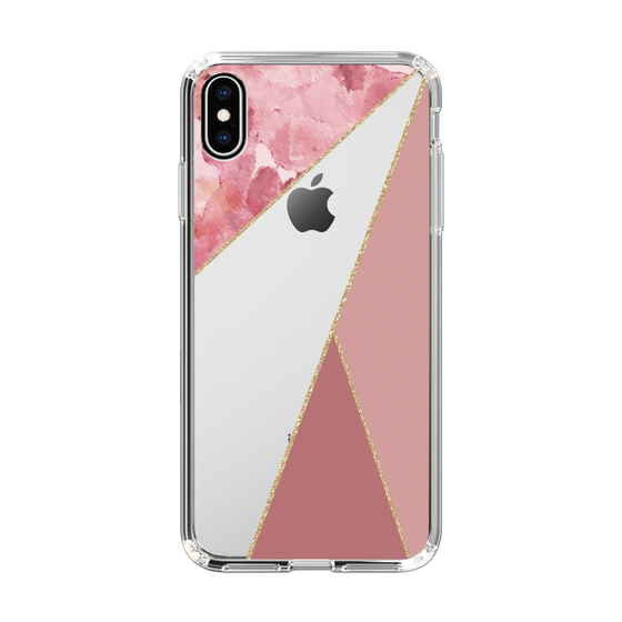 スリムプロテクションケース［ マーブルトライアングルパレット - Pink ］