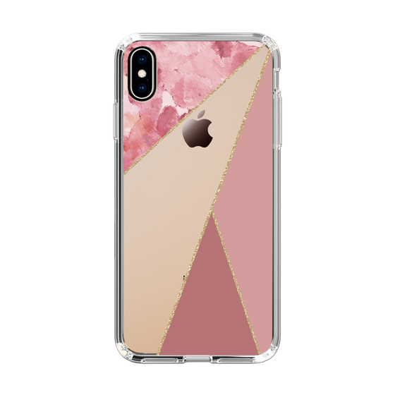 スリムプロテクションケース［ マーブルトライアングルパレット - Pink ］