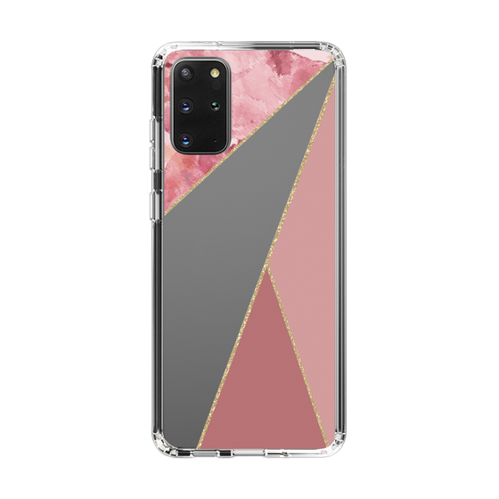 スリムプロテクションケース［ マーブルトライアングルパレット - Pink ］