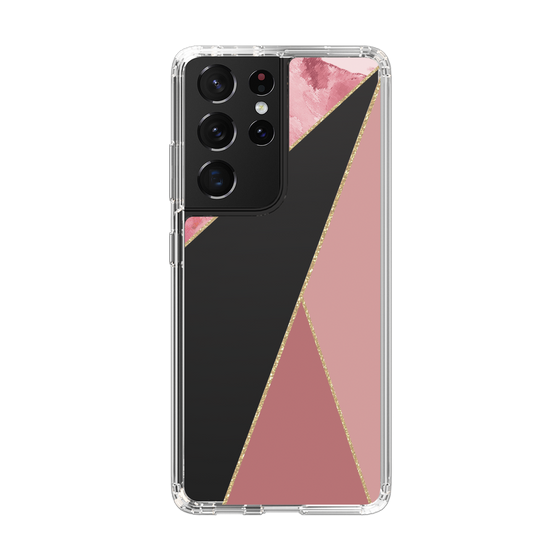 スリムプロテクションケース［ マーブルトライアングルパレット - Pink ］