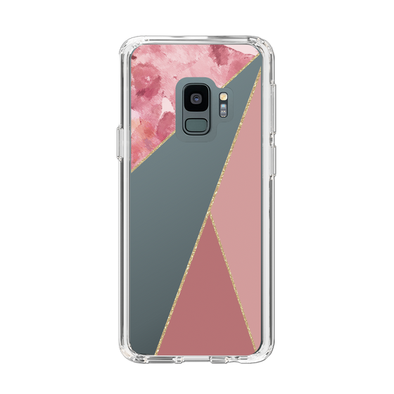 スリムプロテクションケース［ マーブルトライアングルパレット - Pink ］