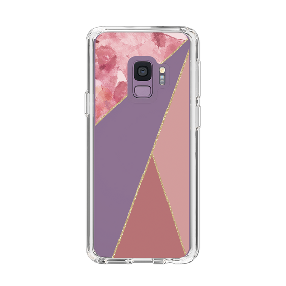スリムプロテクションケース［ マーブルトライアングルパレット - Pink ］