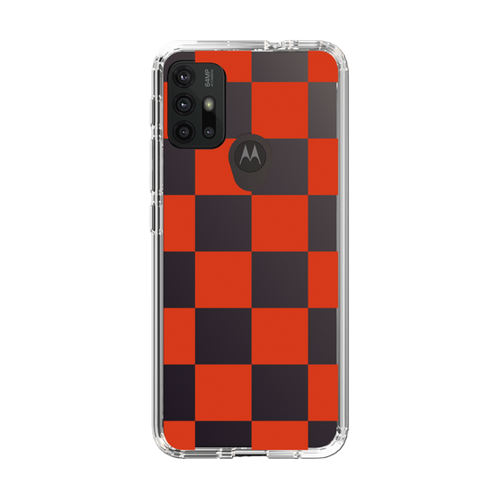 スリムプロテクションケース［ 市松模様 - Red ］