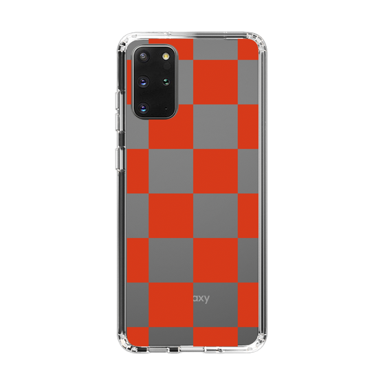 スリムプロテクションケース［ 市松模様 - Red ］