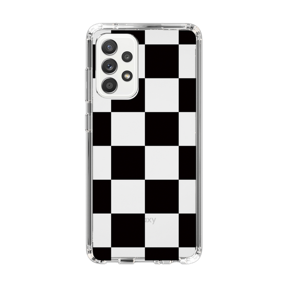 スリムプロテクションケース［ 市松模様 - Black ］