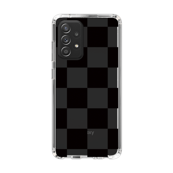 スリムプロテクションケース［ 市松模様 - Black ］