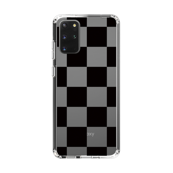 スリムプロテクションケース［ 市松模様 - Black ］