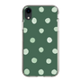 スリムプロテクションケース［ 水彩ドット・レトロカラー - Green ］