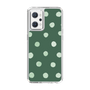 スリムプロテクションケース［ 水彩ドット・レトロカラー - Green ］