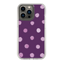 スリムプロテクションケース［ 水彩ドット・レトロカラー - Purple ］