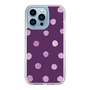 スリムプロテクションケース［ 水彩ドット・レトロカラー - Purple ］