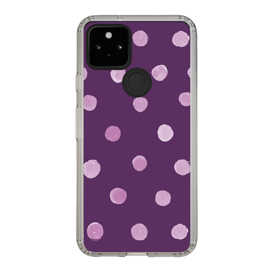 スリムプロテクションケース［ 水彩ドット・レトロカラー - Purple ］