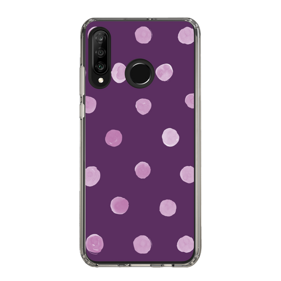 スリムプロテクションケース［ 水彩ドット・レトロカラー - Purple ］