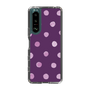 スリムプロテクションケース［ 水彩ドット・レトロカラー - Purple ］