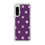 スリムプロテクションケース［ 水彩ドット・レトロカラー - Purple ］