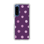 スリムプロテクションケース［ 水彩ドット・レトロカラー - Purple ］