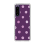 スリムプロテクションケース［ 水彩ドット・レトロカラー - Purple ］