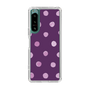 スリムプロテクションケース［ 水彩ドット・レトロカラー - Purple ］