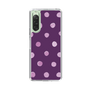 スリムプロテクションケース［ 水彩ドット・レトロカラー - Purple ］