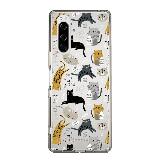スリムプロテクションケース［ Funny Cats ］