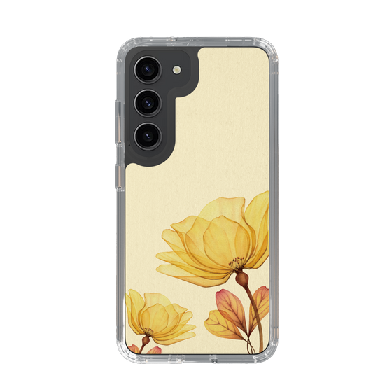 スリムプロテクションケース［ Natural Flower - Yellow ］