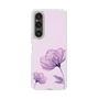 スリムプロテクションケース［ Natural Flower - Purple ］