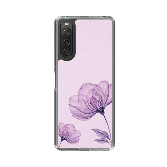 スリムプロテクションケース［ Natural Flower - Purple ］