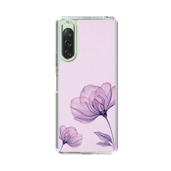 スリムプロテクションケース［ Natural Flower - Purple ］