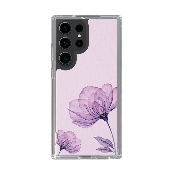 スリムプロテクションケース［ Natural Flower - Purple ］