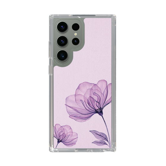 スリムプロテクションケース［ Natural Flower - Purple ］