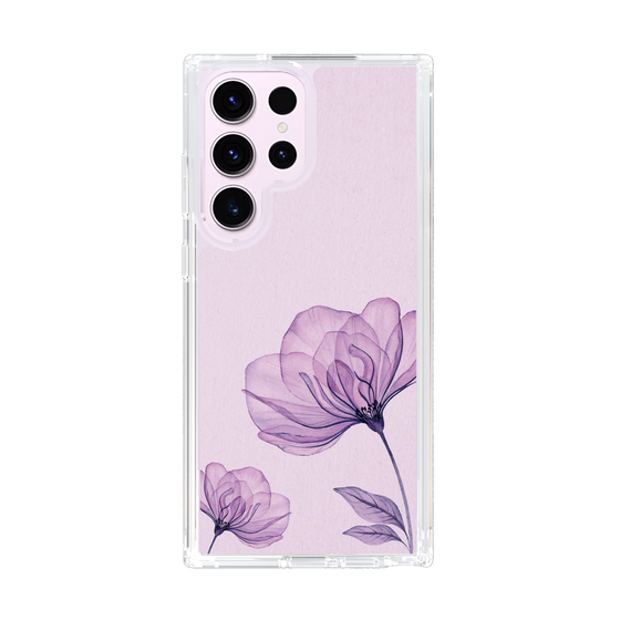 スリムプロテクションケース［ Natural Flower - Purple ］