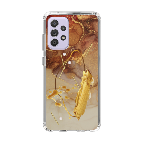 スリムプロテクションケース［ Marble Nuance Painting Brown ］