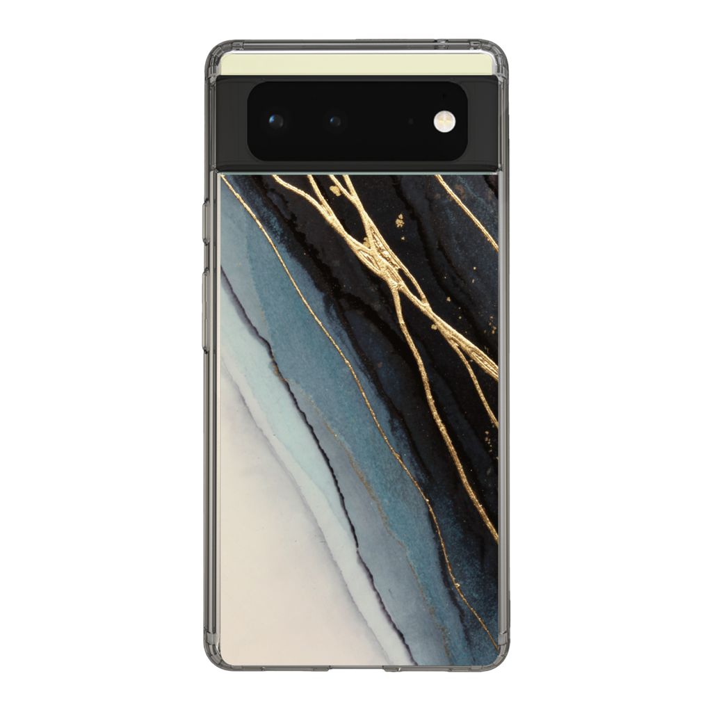 スリムプロテクションケース for Google Pixel 6［ Marble Black ］