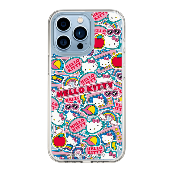 スリムプロテクションケース［ Hello Kitty - ステッカー ］