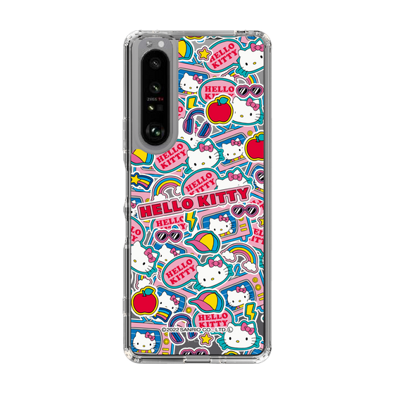 スリムプロテクションケース［ Hello Kitty - ステッカー ］
