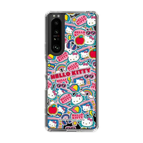 スリムプロテクションケース［ Hello Kitty - ステッカー ］
