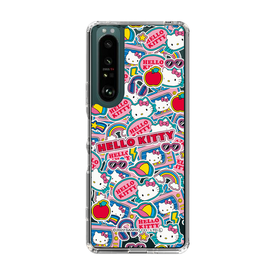 スリムプロテクションケース［ Hello Kitty - ステッカー ］