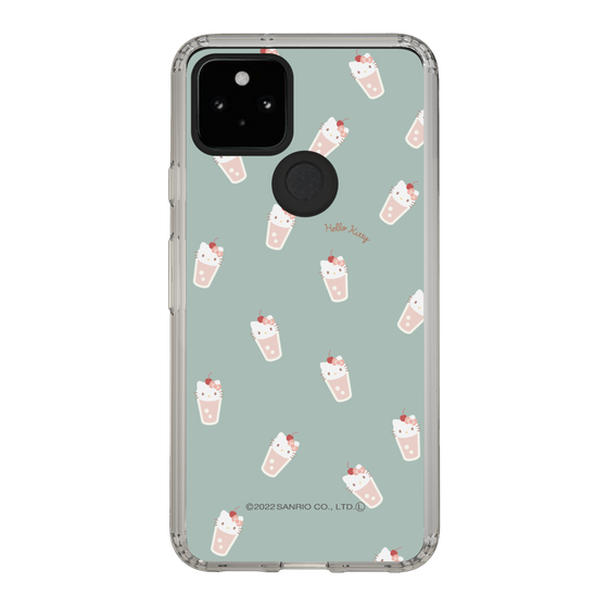 スリムプロテクションケース［ Hello Kitty - MXカフェタイム_ジュース_グリーン ］