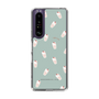 スリムプロテクションケース［ Hello Kitty - MXカフェタイム_ジュース_グリーン ］