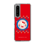 スリムプロテクションケース［ Hello Kitty - KT_昭和レトロ_丸_赤 ］
