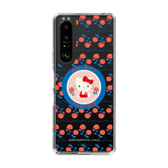 スリムプロテクションケース［ Hello Kitty - KT_昭和レトロ_丸_クリア ］