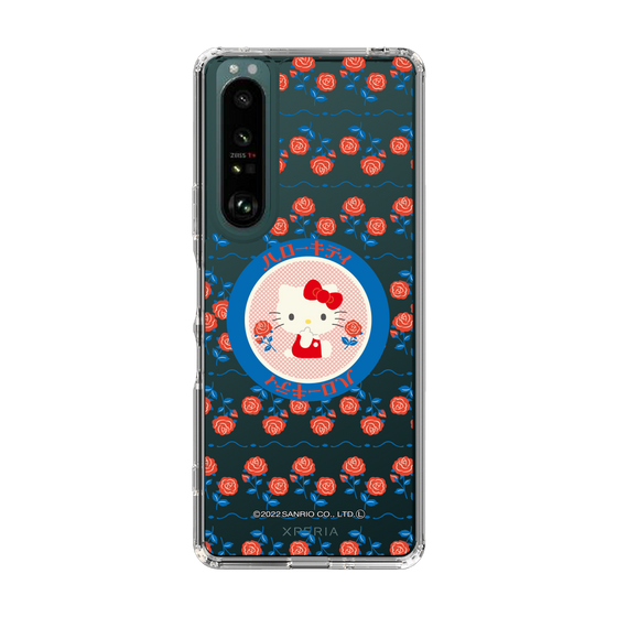 スリムプロテクションケース［ Hello Kitty - KT_昭和レトロ_丸_クリア ］