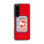 スリムプロテクションケース［ Hello Kitty - KT_昭和レトロ_四角_赤 ］