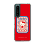 スリムプロテクションケース［ Hello Kitty - KT_昭和レトロ_四角_赤 ］