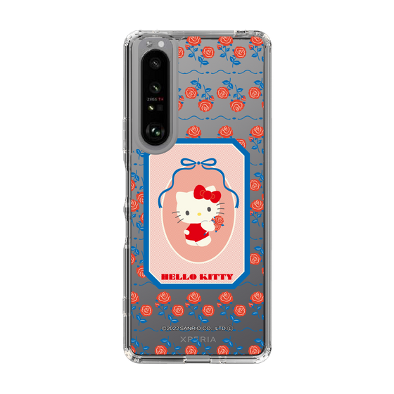 スリムプロテクションケース［ Hello Kitty - KT_昭和レトロ_四角_クリア ］