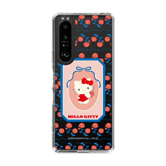 スリムプロテクションケース［ Hello Kitty - KT_昭和レトロ_四角_クリア ］