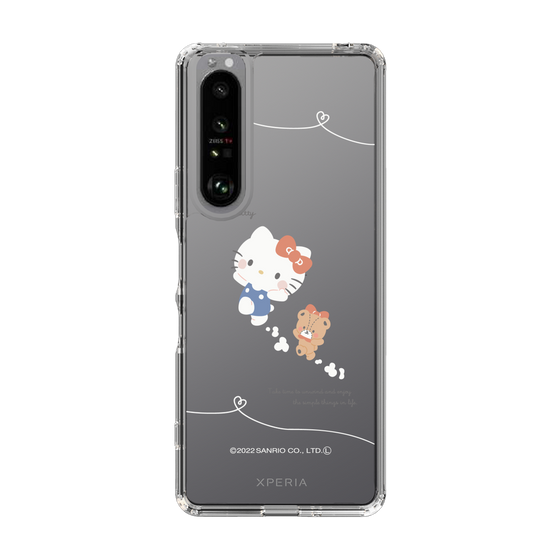 スリムプロテクションケース［ Hello Kitty - むきゅむきゅKT_クリア_02 ］