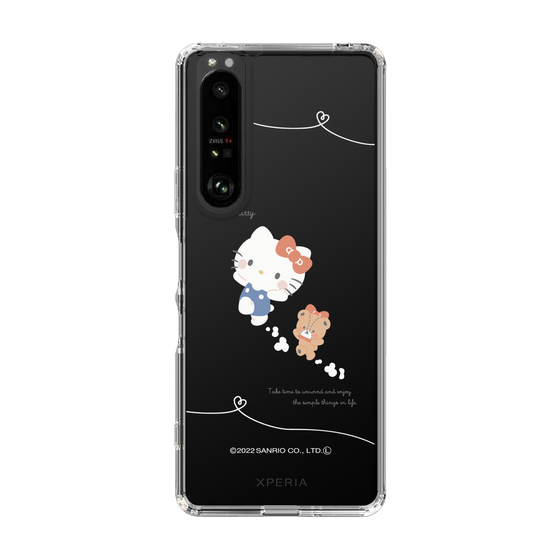 スリムプロテクションケース［ Hello Kitty - むきゅむきゅKT_クリア_02 ］